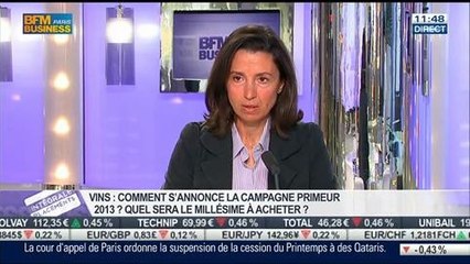 Vins: Comment s'annonce la campagne primeur 2013 ?: Angélique de Lencquesaing, dans Intégrale Placements - 11/03