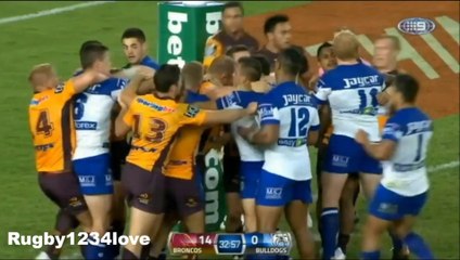 Broncos Vs Bulldogs : l'essai acrobatique de Josh Morris en NRL