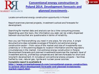 2014 Conventional Energy Construction Market in Poland