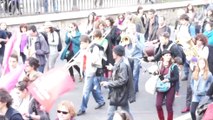 Les Jeunes Socialistes mobilisés lors de la Journée Internationale des Droits des Femmes - 08/03/14