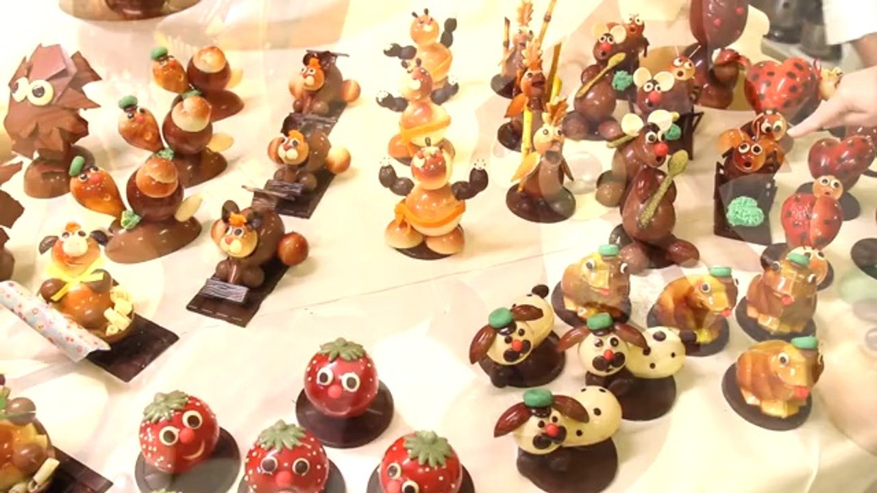 Sujets de Pâques at ENSP by Serge GRANGER, MOF Chocolatier