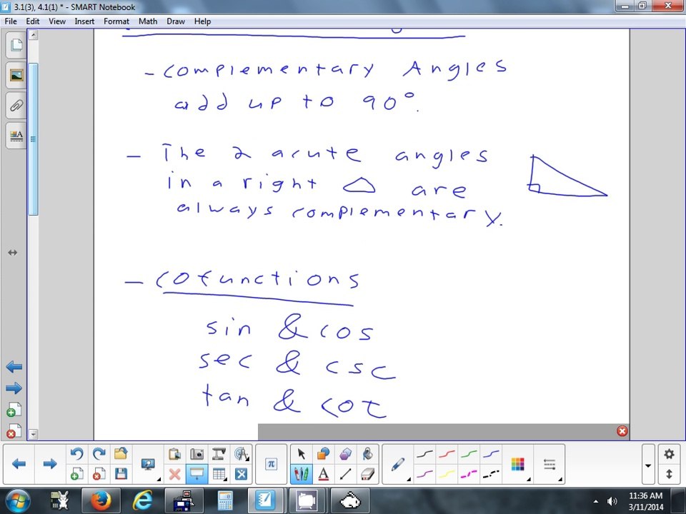 3.1(2) Inverse Trigonometry & 4.1(1) Right Triangle Trigonometry 3-11-14