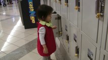 Girl Opening Lockers