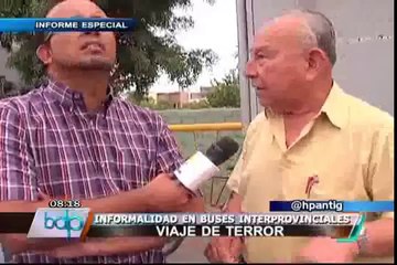 Denuncian que informalidad en buses interprovinciales continúa y se acrecenta