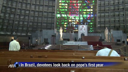People around the world give their views on the pope's 1st year