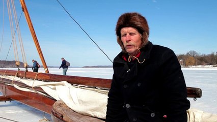 Harsh winter allows ice boats a rare outing