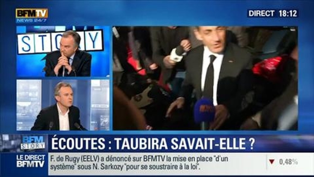 BFM Story: Écoutes téléphoniques de Nicolas Sarkozy: Christiane Taubira était-elle au courant ? - 11/03