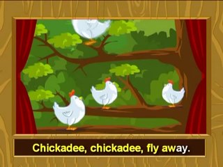 Five little chickadees - English Video Songs for Children in Karaoke