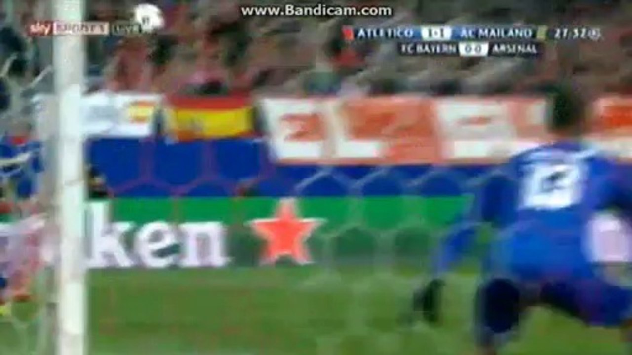 Goal Kaka - Atletico Madrid 1-1 Milan - 11-03-2014