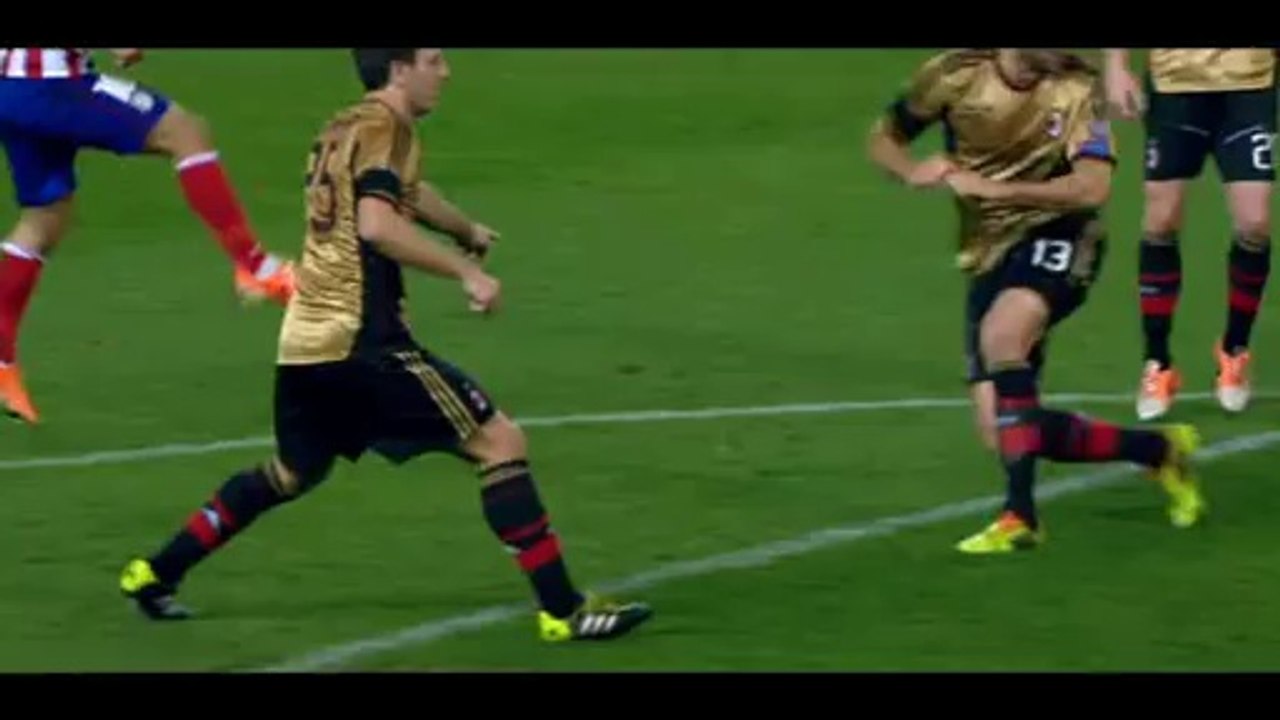 Atletico Madrid vs Milan (2-1) Goal Turan 11-03-14