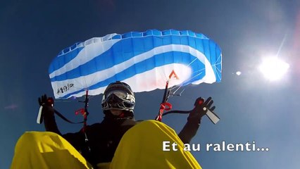 Extreme speedflying crash in French Alps