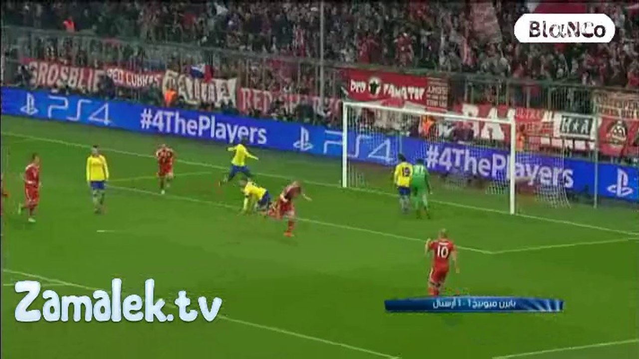 اهداف بايرن ميونخ والارسنال 1-1 دوري ابطال اوروبا