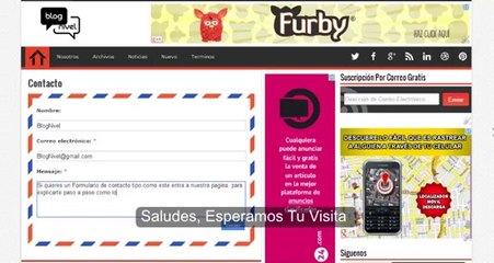 Formulario de Contacto Blogger en Pagina Estatica