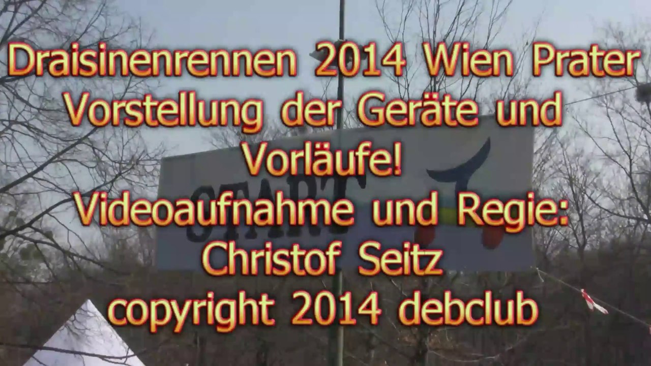 Draisinenrennen im Wiener Prater 2014  vormittag