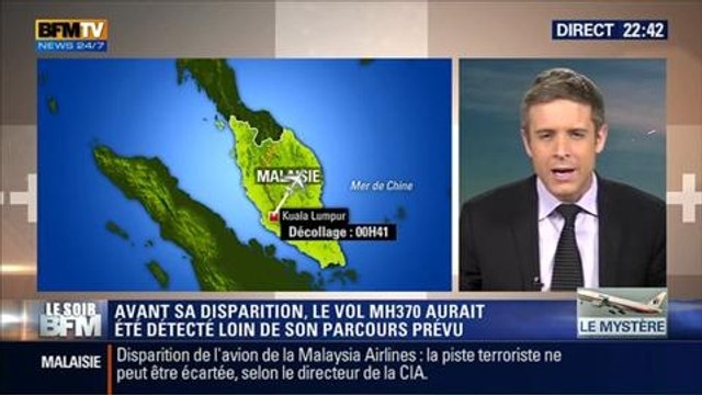 Le Soir BFM: Disparition de l'avion de la Malaysia Airlines: la CIA n'écarte pas la piste terroriste - 11/03 2/6