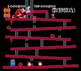 Donkey Kong NES Gameplay