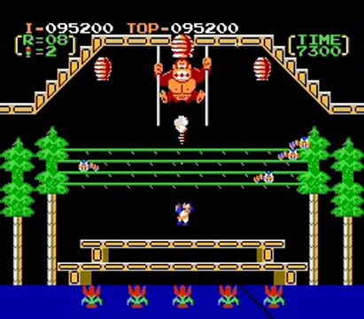 Donkey Kong 3 NES Gameplay