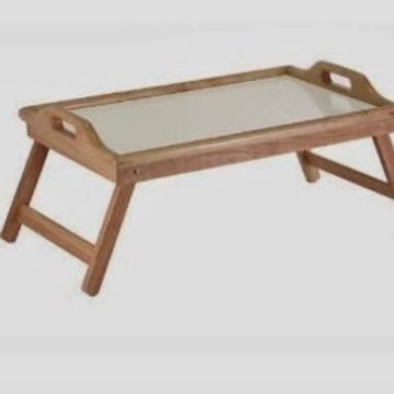 Winsome Wood Breakfast Bed Tray with Handle Foldable Legs