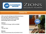 Zions Security Alarms - ADT Authorized Dealer CA