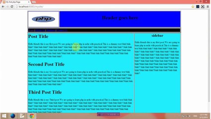 simple php site tutorial end