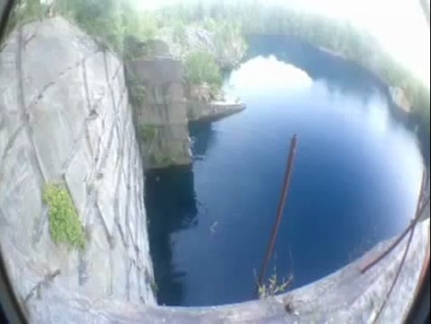 100 foot Cliff Jumping Accident in front of Bikini Girls - Devils Punchbowl