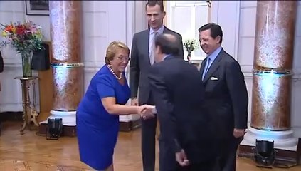 Don Felipe se reúne con Piñera y Bachelet antes del histórico relevo en Chile