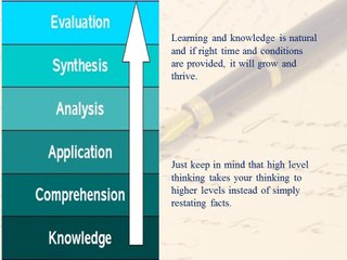 Significance of higher level thinking skills in life