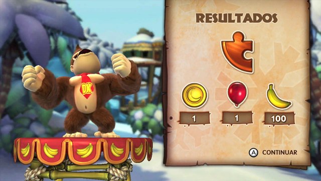 Donkey Kong Country: TF. Detonación descontrolada 6-A - Gameplay - 100% puzzles y letras