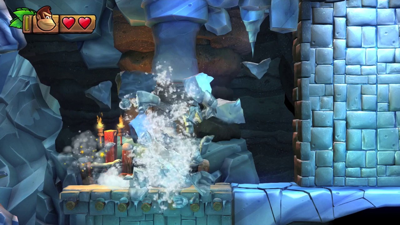 Donkey Kong Country: TF. Carámbanos y carambolas 6-B - Gameplay - 100% puzzles y letras