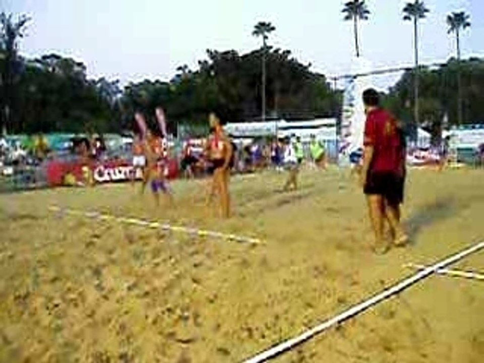 Balonmano Playa Triana por la mñna