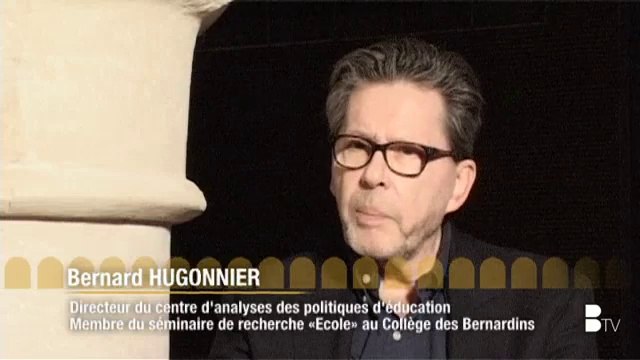 Bernard Hugonnier - Colloque Pour une école plus efficace et plus équitable au Collège des Bernardins