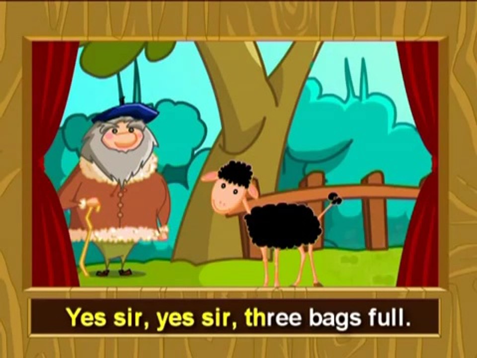 Baa baa black sheep - English Video Songs for Children in Karaoke