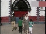 Benazir Bhutto with her children Bilawal and Bakhtawar after seeing incarcerated Asif Ali Zardari.