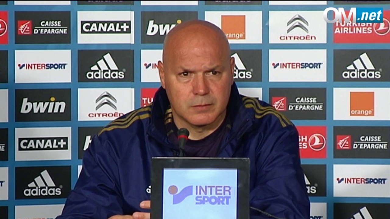 Reims-OM : José Anigo face à la presse