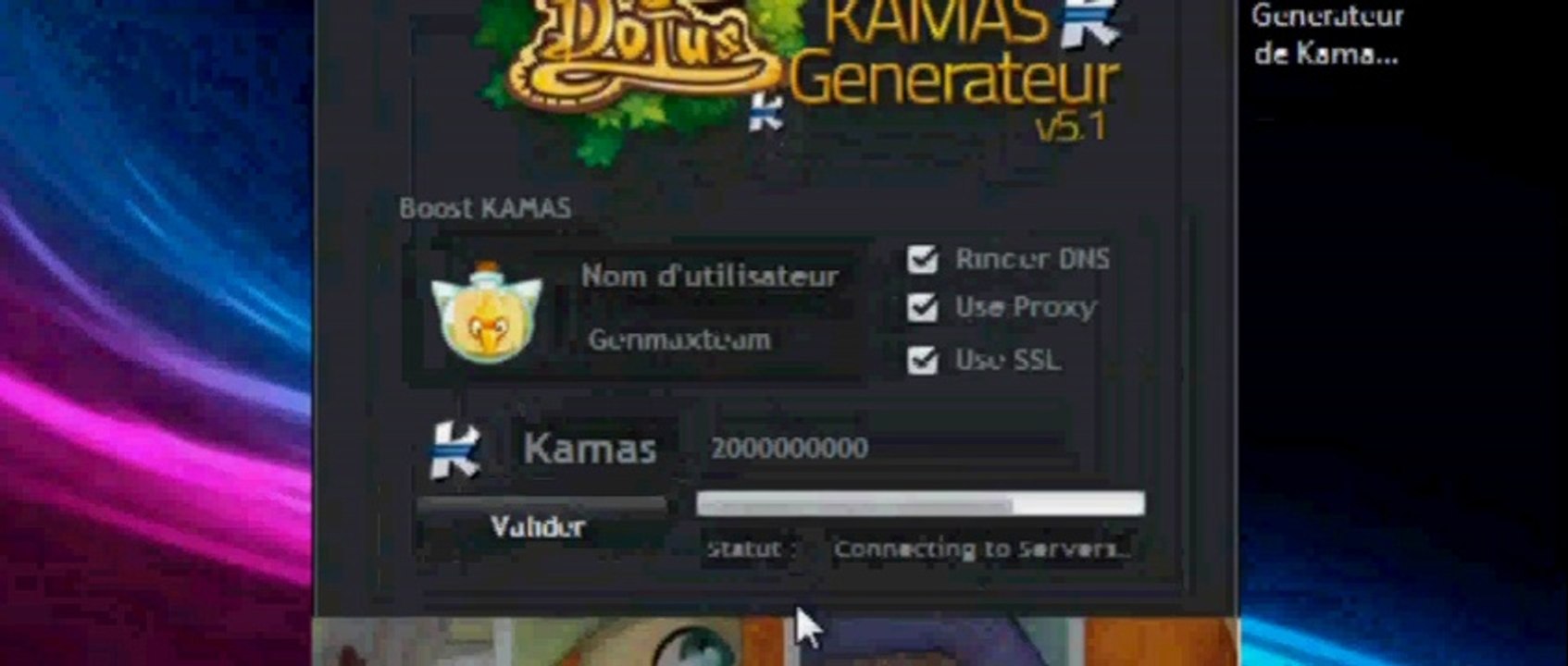 générateur de kamas sur dofus online