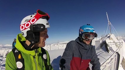 Cham'Lines : le couloir du glacier du Chardonnet
