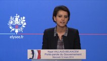 Attaque contre la presse et la justice, Najat Vallaud-Belkacem répond lors du point-presse