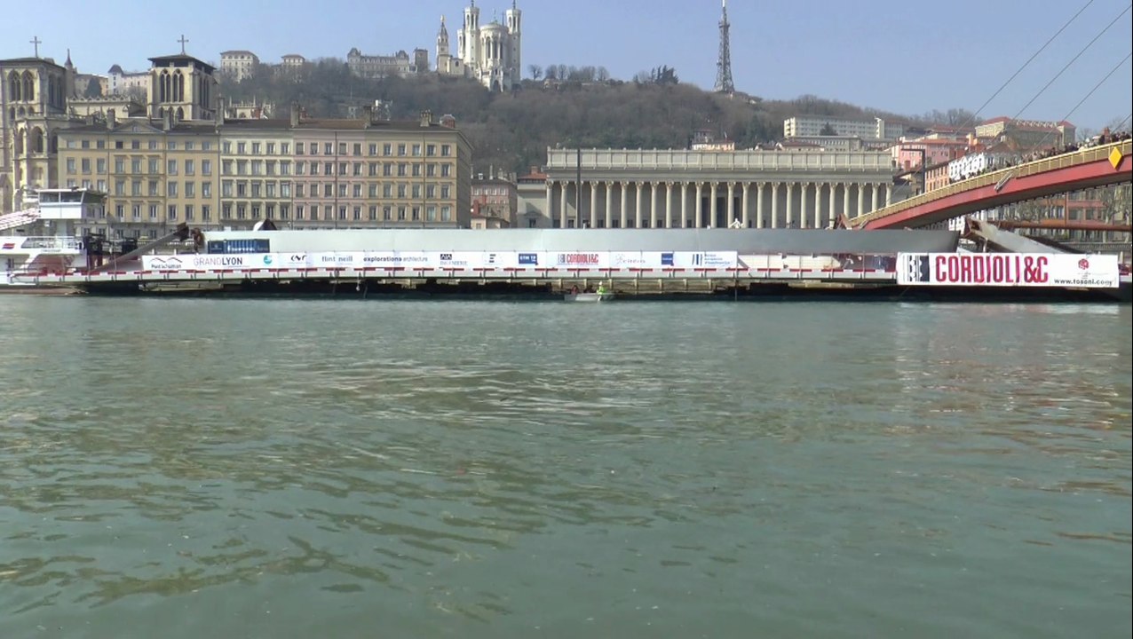 Premières images du Pont Schuman à Lyon