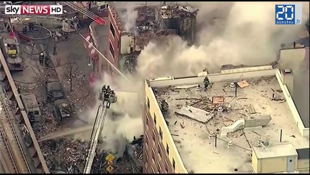 Un immeuble s'effondre en plein New York