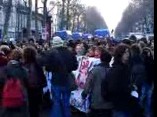 Manif lycéenne pour les sans-papiers