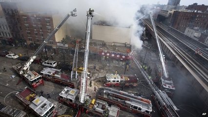 Download Video: Explosion Rocks Building New York City | Buildings Collapse in Harlem Reaction // Breaking: Buildings collapse after massive explosion in Harlem, New York // East Harlem Building Explosion, Fire and Collapse | New York | Rocks | Collapses