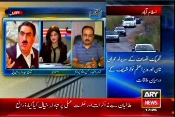 ARY Ab Tak Sadaf Abdul Jabbar with MQM Khawaja Izhar Ul hassan (12 March 2014)