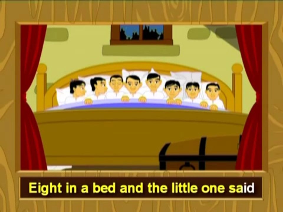 Roll Over (Ten in a bed) - English Video Songs for Children in Karaoke