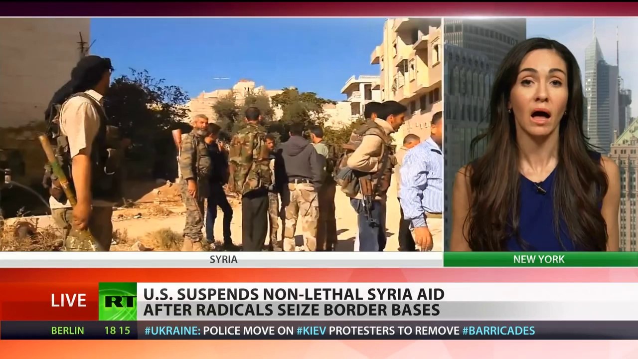 US suspends non-lethal aid to Syrian rebels