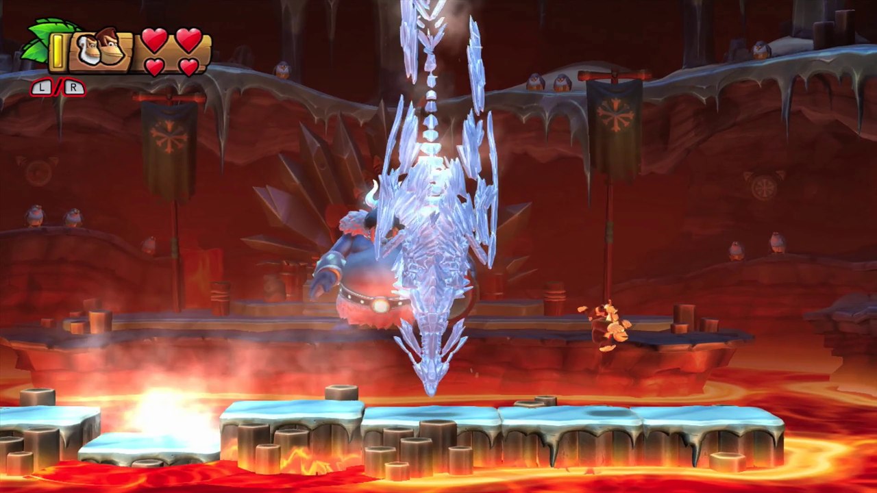 Donkey Kong Country: TF. Soberano soberbio 6-Boss - Gameplay - Final del juego