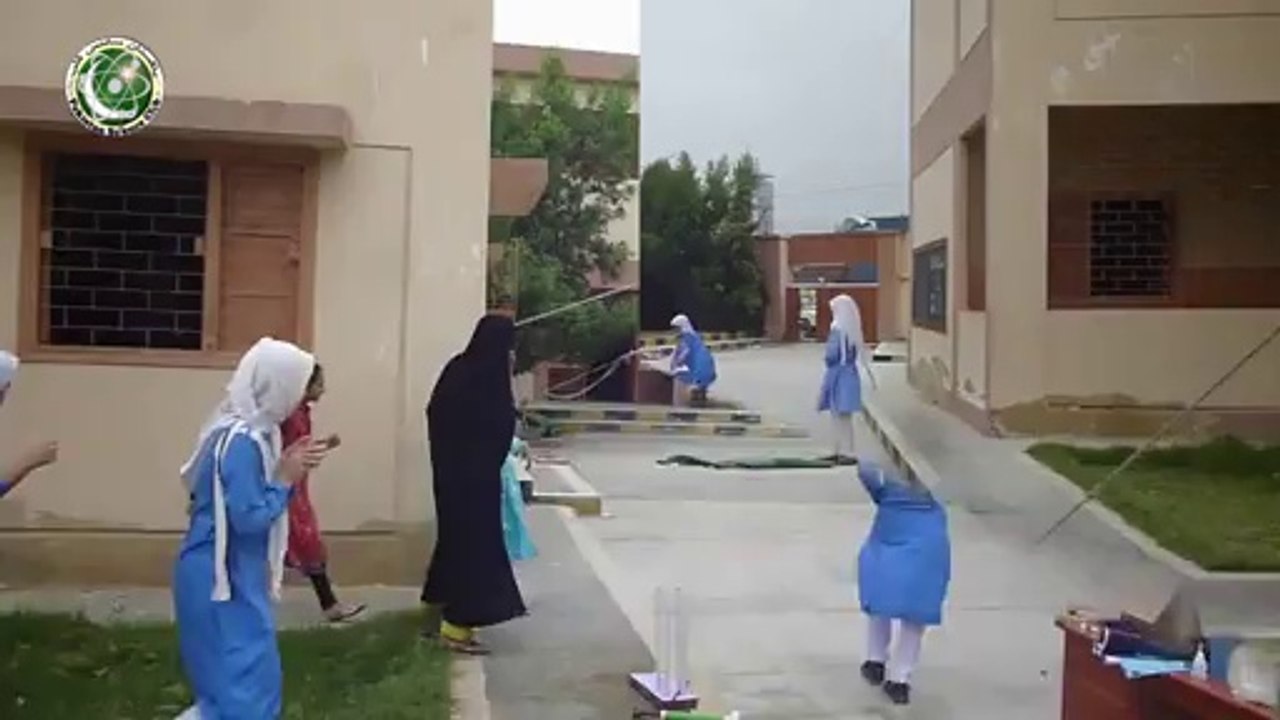 Water Rocket launching in Science summer Camp 2013