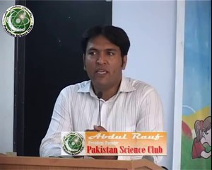 Abdul Rauf President_ Founder of Pakistan Science Club