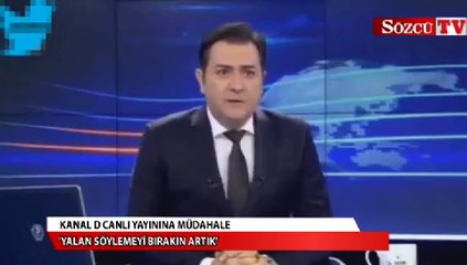 Kanal D canlı yayınına müdahale