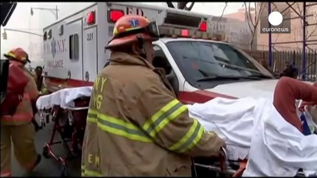 Two dead, several missing after building collapse in New York