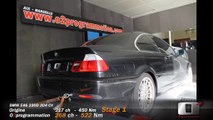 BMW E46 330D 204CV, Reprogrammation moteur o2programmation Marseille sur Banc de Puissance